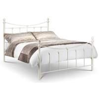 Rebecca Bed Frame in Stone White Double