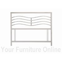 Revo Satin Nickel Headboard - Multiple Sizes (135cm - Double)