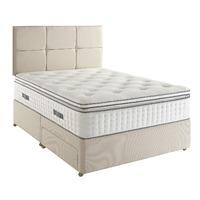 Relyon Diamond Pocket Memory 2400 Divan Set With Free Headboard And Drawers Superking 2 Drawers