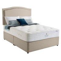 rest assured rufford 2000 pocket memory divan set double egg shell bas ...