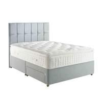 Relyon Pillowtop Ultima Divan Set 3297 Platinum Fabric Base 2 Drawer standard Double