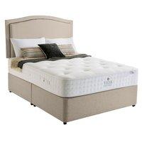 Rest Assured Northington 2000 Pocket Natural Divan Set Ottoman plus 2 Continental Drawer Double Mushroom Base