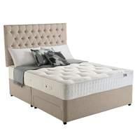 Rest Assured Boxgrove Natural Pocket 1400 Divan Set Ottoman plus 2 Continental Drawer Super King Mushroom Base Base