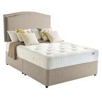 rest assured belsay 800 pocket divan set 2 drawer double egg shell bas ...