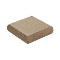 Reflections Oak Flat Newel Cap (L)110mm (H)29mm (W)110mm