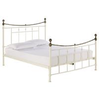 regency bedstead in antique white king