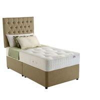 rest assured adleborough 1400 pocket divan set 0 drawer single mushroo ...