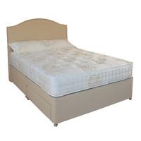 relyon reims pocket 1200 divan set 3278 champagne fabric base no drawe ...