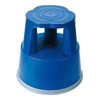 relx mobile lightweight plastic step stool blue