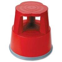 relx mobile lightweight plastic step stool red