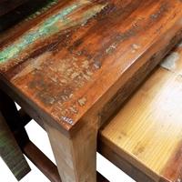 reclaimed wood set of 3 nesting tables vintage antique style
