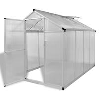 Reinforced Aluminium Greenhouse with Base Frame 4.6 m2