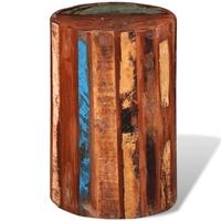 Reclaimed Solid Wood Cylinder Stool