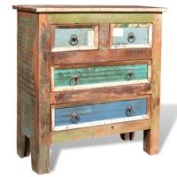 Reclaimed Wood Cabinet with 4 Drawers