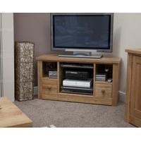 reno oak corner tv cabinet