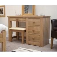 reno oak dressing table and stool