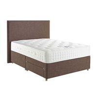 relyon toulouse pocket 1500 divan set 3286 blueberry fabric base 2 dra ...