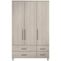 Regency Pine Cappucino Gents Wardrobe - 3 Door 4 Drawer