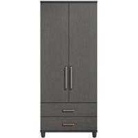 Regency Graphite Gents Wardrobe - 2 Door 2 Drawer