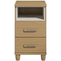 Regency Oak Bedside Cabinet - 2 Drawer