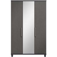 Regency Graphite Centre Mirrored Wardrobe - 3 Door