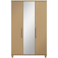 Regency Oak Centre Mirrored Wardrobe - 3 Door