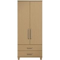 regency oak gents wardrobe 2 door 2 drawer