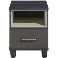 Regency Graphite Bedside Cabinet - 1 Drawer