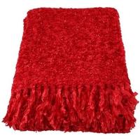 Red Sparkle Weave Large Throw (Set of 6)