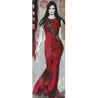 Red Runway Model Scarlett Sash Canvas (Set of 4)