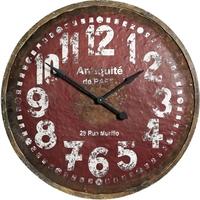 Red and White Wall Clock