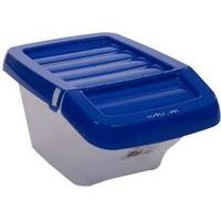 recycle bin clearblue hinged lid 30ltr