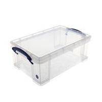 Really Useful Small Plastic Storage Box with Lid 9 Litres