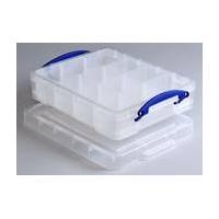 Really Useful Clear Box with Tray 11 Litres