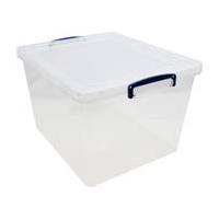 Really Useful Clear Plastic Storage Box 33.5 Litres