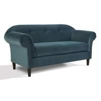 regent 2 seater velvet sofa peacock