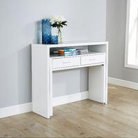 Regis Hideaway Console Desk White