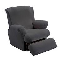 Recliner Chair Cover, Grey, Polyester and Elastane