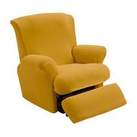 Recliner Chair Cover, Gold, Polyester and Elastane