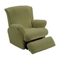 Recliner Chair Cover, Green, Polyester and Elastane
