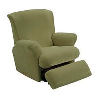 recliner chair cover green polyester and elastane