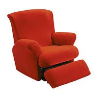 recliner chair cover terracotta polyester and elastane