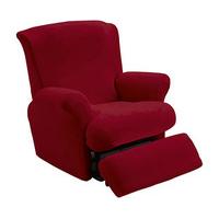 recliner chair cover wine polyester and elastane