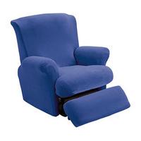 Recliner Chair Cover, Blue, Polyester and Elastane