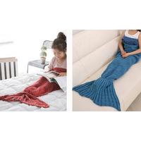 Red Mermaid Tail Blanket 90cm