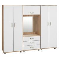 Regal Fitted Wardrobe Beech And White