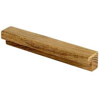 rectangular wooden handle