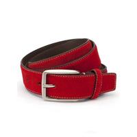 Red Suede Casual Belt