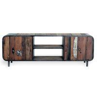 Recycled Boatwood Retro Media TV Unit