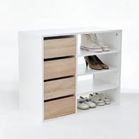 Reynal Shoe Tidy, 4 Compartments, 4 Drawers